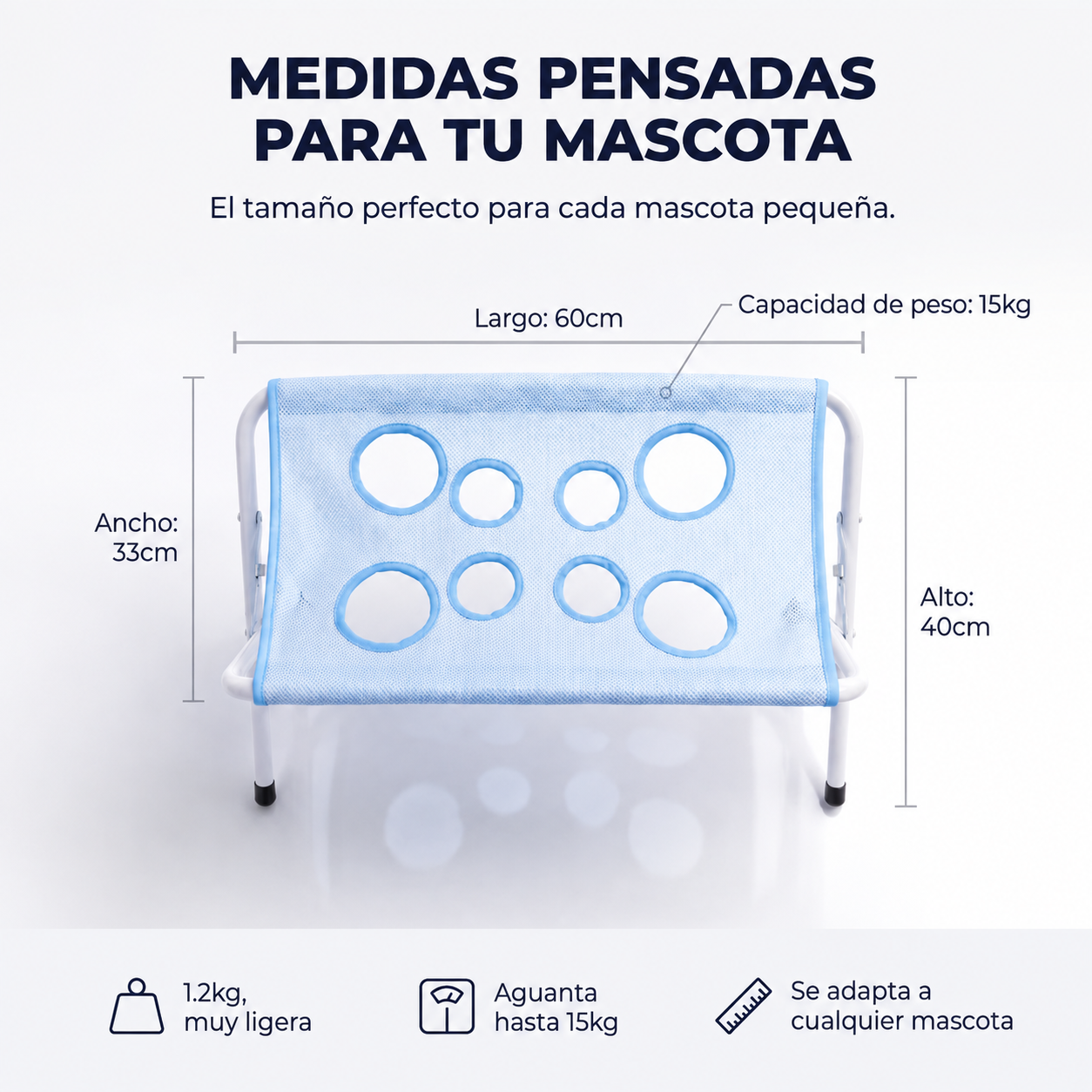 Hamaca de aseo para perros y gatos